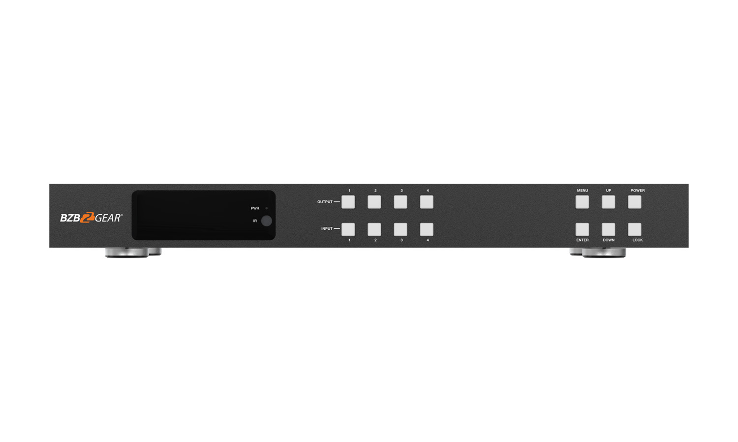 BZBGEAR BG-UM44-150L-KIT 4x4 4K UHD 18Gbps HDMI Matrix Switcher Over HDBaseT with Bi-directional IR/Advance EDID and Downscaling - Image 5