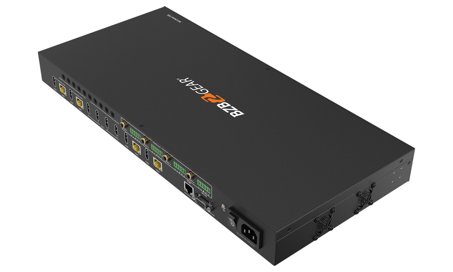BZBGEAR BG-UM44-150L-KIT 4x4 4K UHD 18Gbps HDMI Matrix Switcher Over HDBaseT with Bi-directional IR/Advance EDID and Downscaling - Image 7