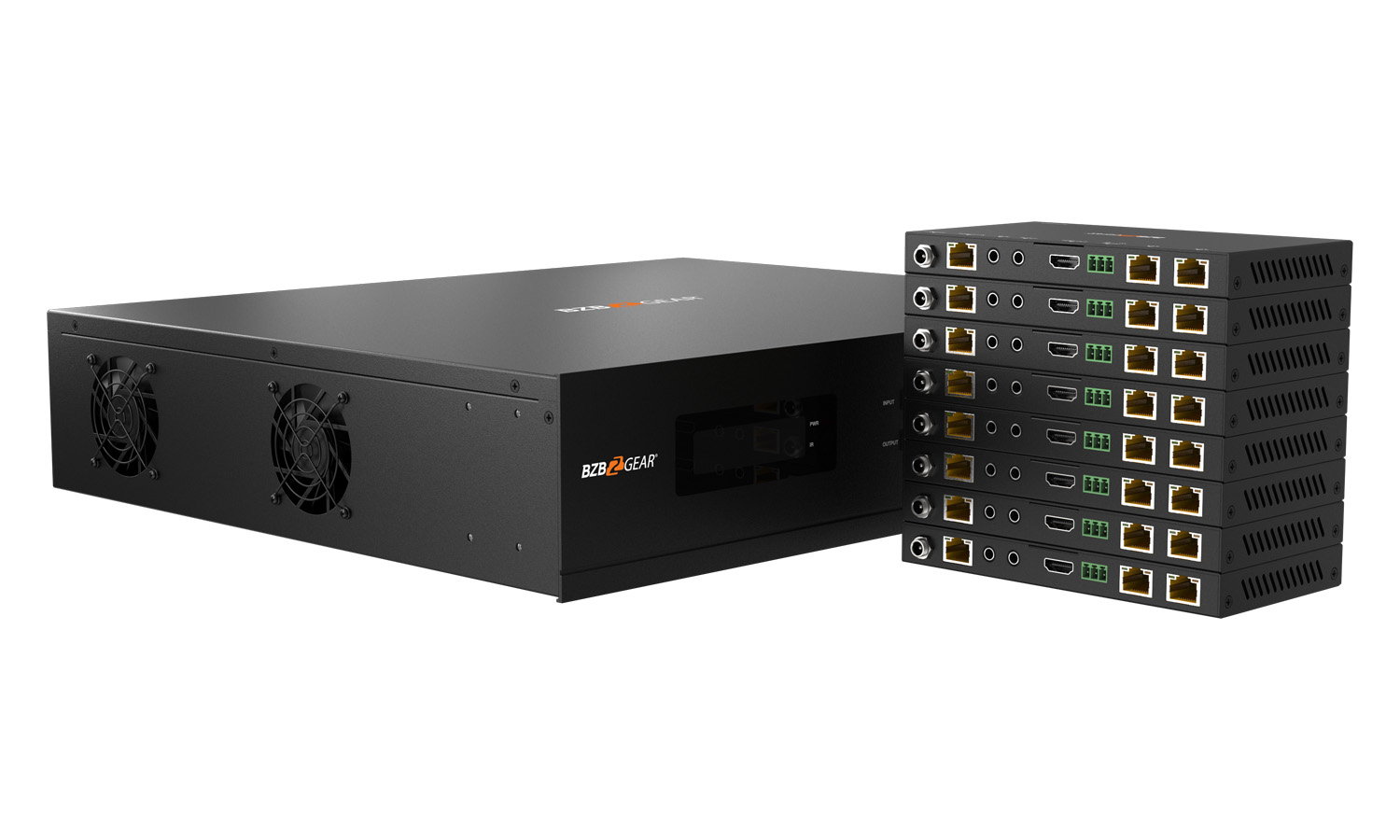BZBGEAR BG-UM88-100M-KIT 8x8 4K UHD HDMI/Audio Matrix Switcher Over HDBaseT with 2-Way IR/ARC/Ethernet/IP and RS-232 Control - Image 3