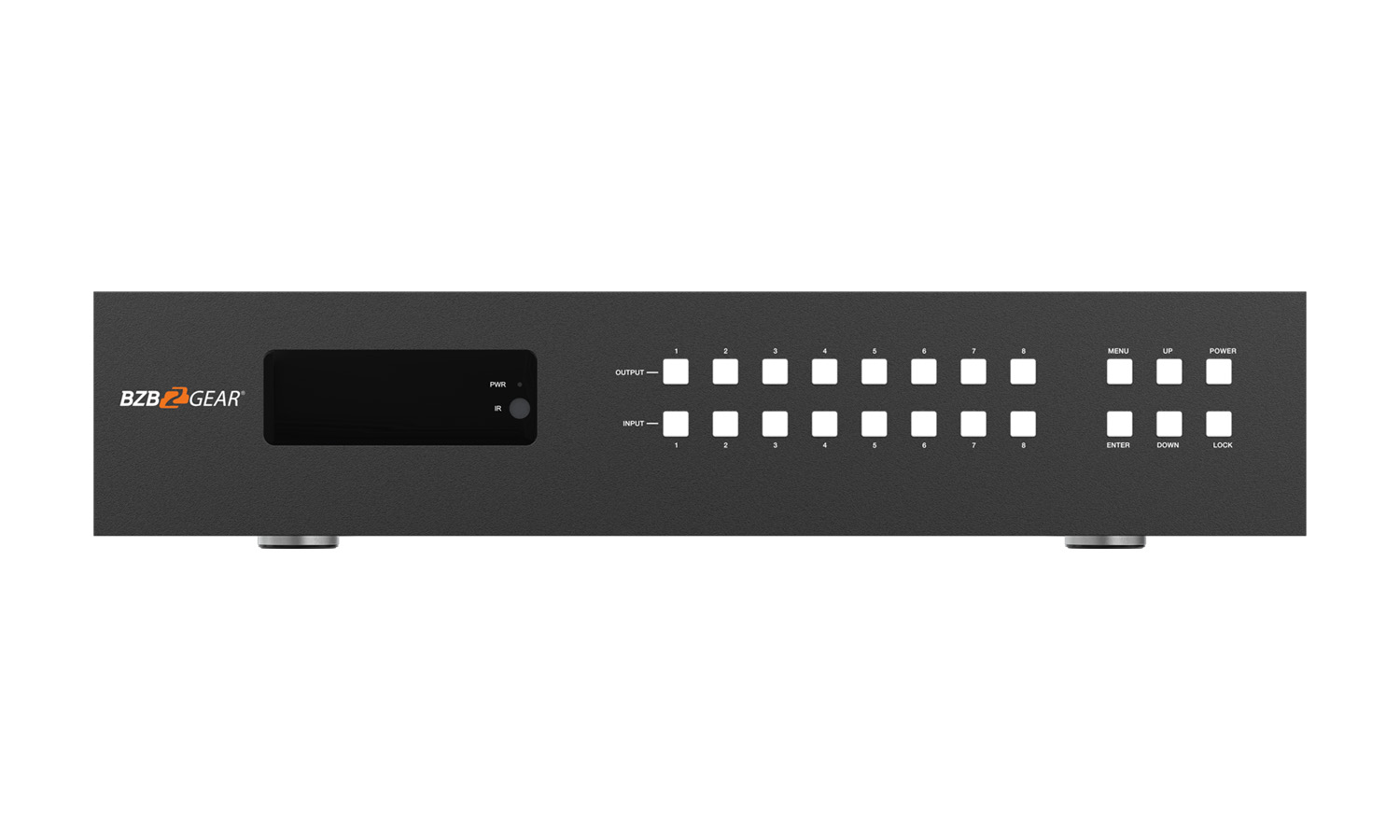 BZBGEAR BG-UM88-150L-KIT 8x8 4K UHD 18Gpbs HDMI Matrix Switcher Over HDBaseT with Bi-directional IR/Advance EDID and Downscaling - Image 6