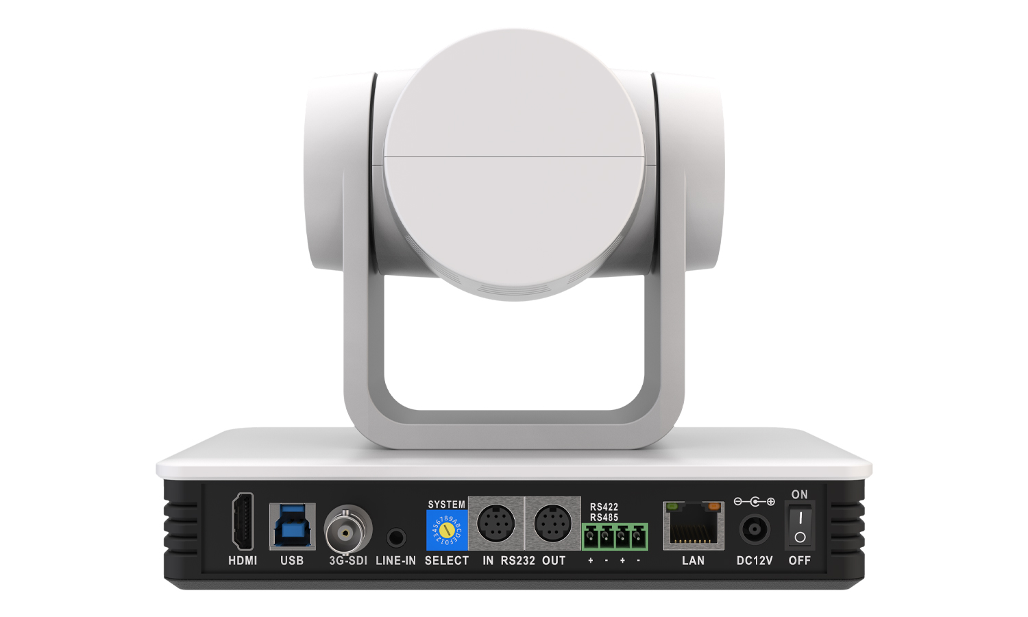 BZBGEAR BG-UPTZ-20XHSU-W Universal 1080P FHD PTZ 20X HDMI/SDI/USB 3.0/RS-232/485 Live Streaming Camera (White) - Image 5