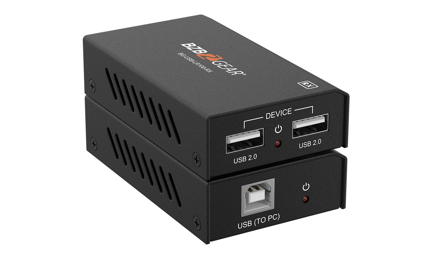 BZBGEAR BG-USB-LR100 2-Port USB 2.0 Extender Over Cat5e/6/7 Cable up to 330ft - Image 4