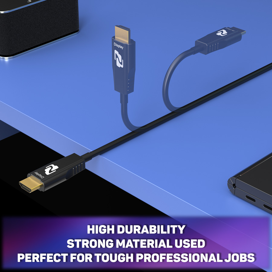 BZBGEAR BG-CAB-H21A100 8K UHD HDMI 2.1 48Gbps Active Optical Cable - 100m/329ft - Image 12