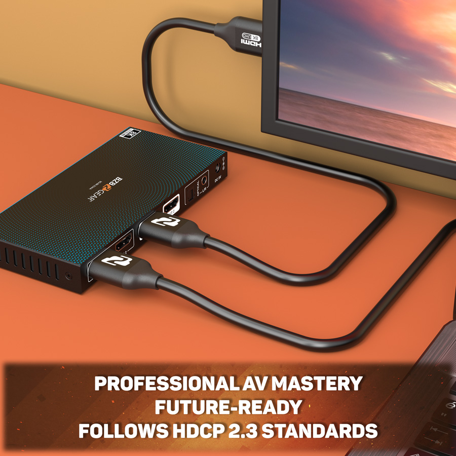 BZBGEAR BG-CAB-H21C2 8K UHD HDMI 2.1 Certified 48Gbps Cable - 2m/6.6ft - Image 11