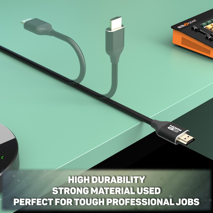 BZBGEAR BG-CAB-H21C5 8K UHD HDMI 2.1 Certified 48Gbps Cable - 5m/16.5ft - Image 13