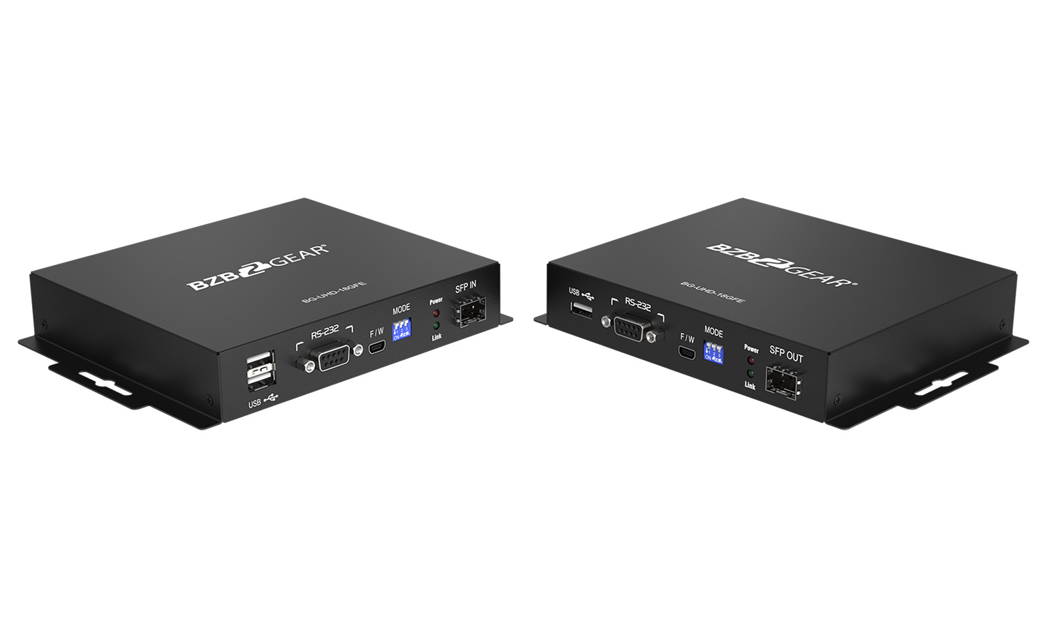 BZBGEAR BG-UHD-18GFE-C 4K HDMI USB KVM Extender Kit over Fiber with HDR/2-Way IR/RS-232 and TAA Compliant (with SFP) - Image 9