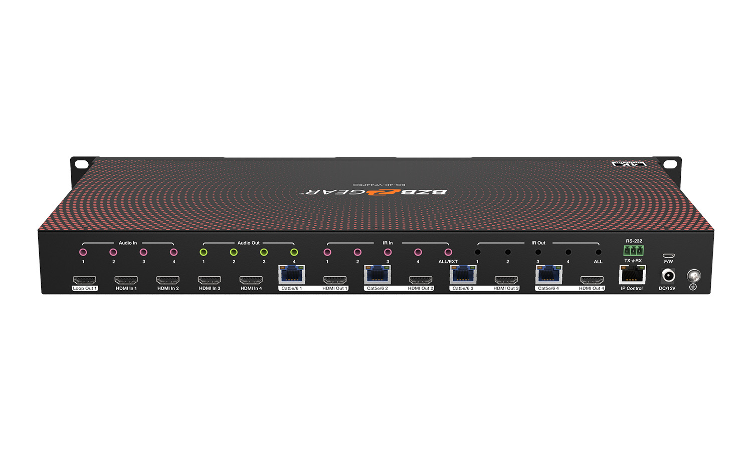 BZBGEAR BG-4K-VP44PRO-b 4x4 4K UHD Seamless HDMI Matrix Switcher/Video Wall Processor/MultiViewer Over Cat5e/6/7 Kit with 4 Receivers - Image 9