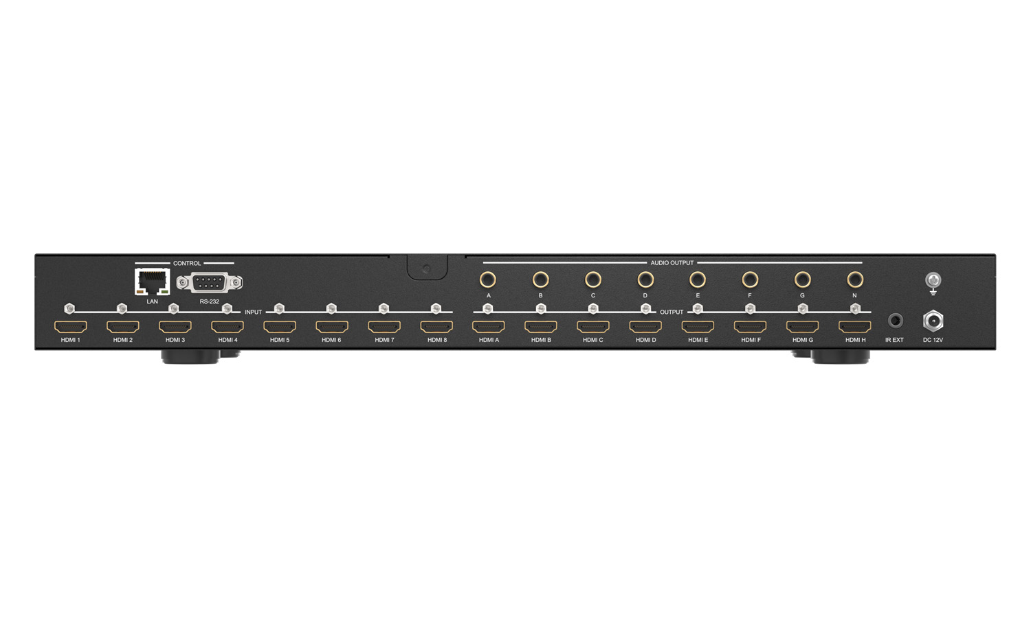 BZBGEAR BG-UM-88ANS-b 8X8 4K 18Gbps UHD Matrix with IP/RS-2323 Control and Audio De-Embedding - Image 4