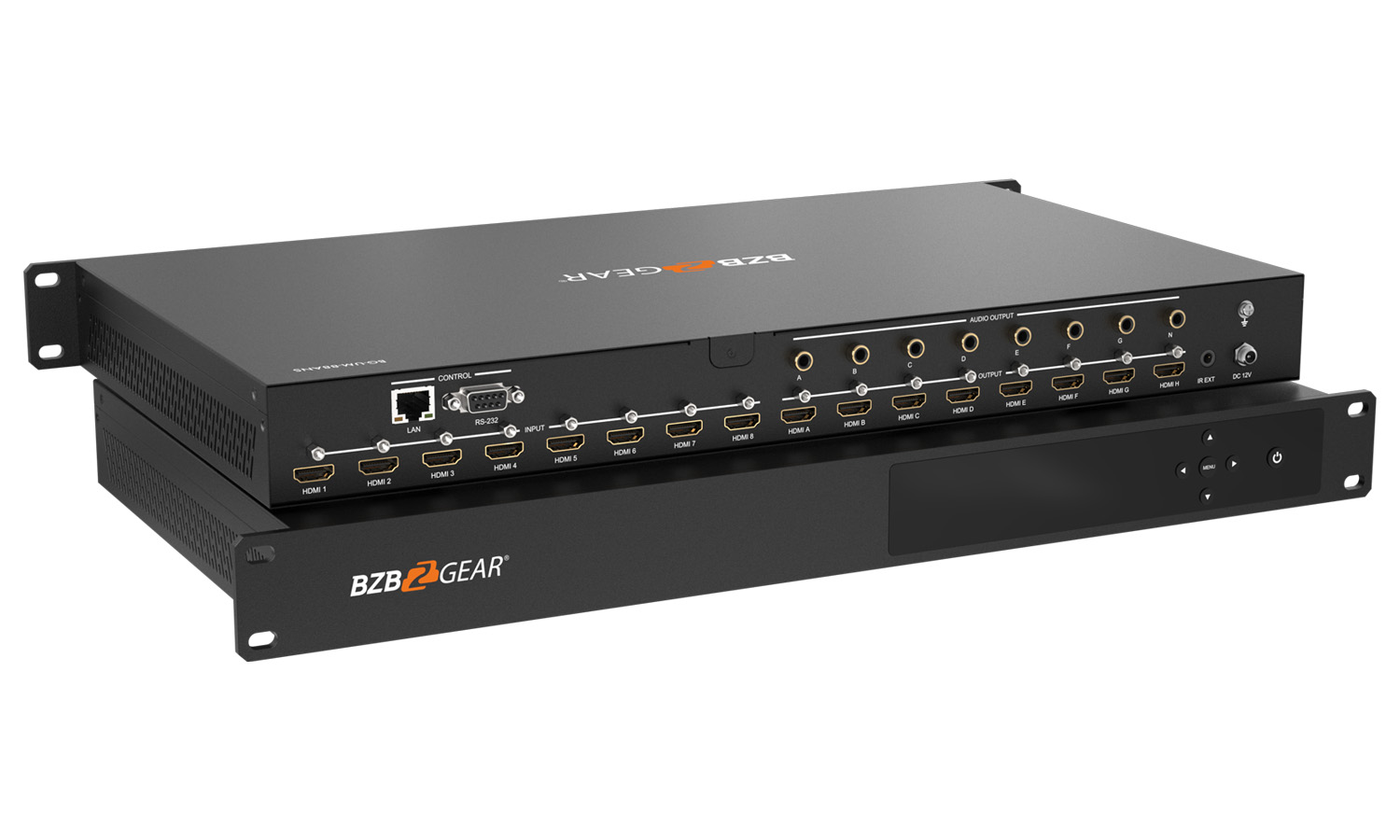 BZBGEAR BG-UM-88ANS-b 8X8 4K 18Gbps UHD Matrix with IP/RS-2323 Control and Audio De-Embedding - Image 10