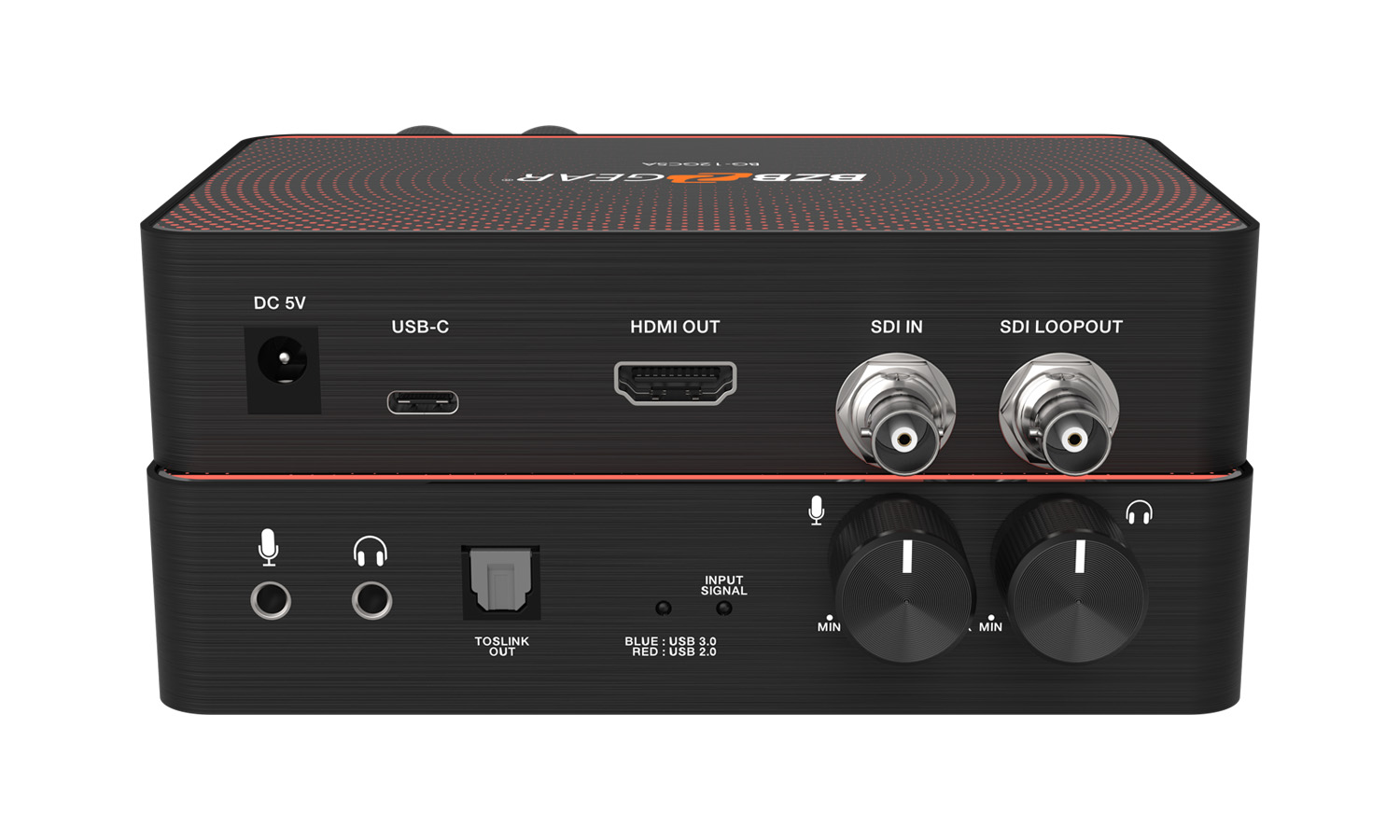 BZBGEAR BG-12GCSA-b USB-C 12G-SDI Video Capture Card Box with Scaler/HDMI 2.0/12G-SDI Loop Out and Audio