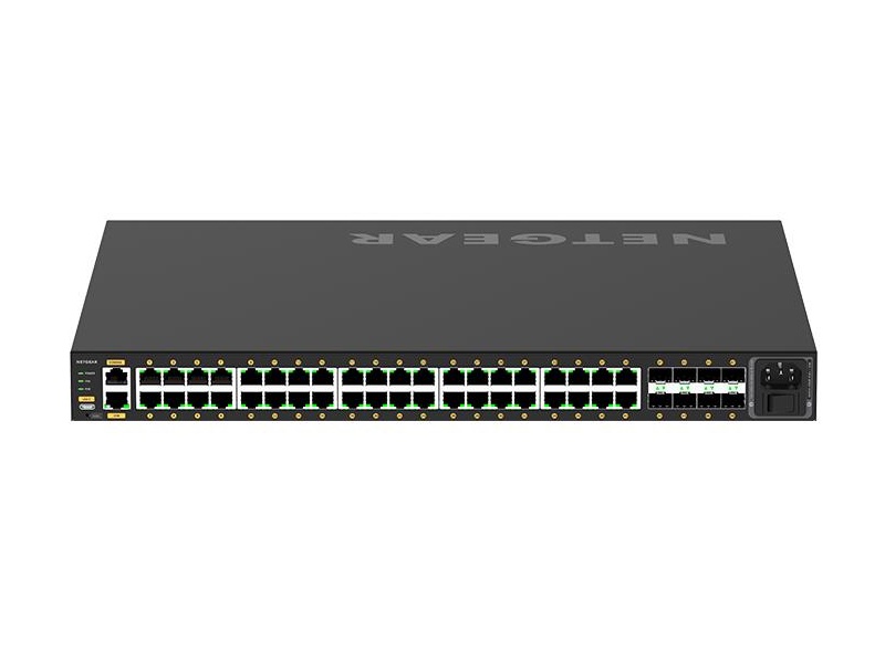 BZBGEAR NET-M4250-40G8F-PoE+PC NETGEAR AV LINE 40x1G PoE+ 480W and 8x SFP Managed Switch (Preconfigured GSM4248P-100NAS) - Image 4