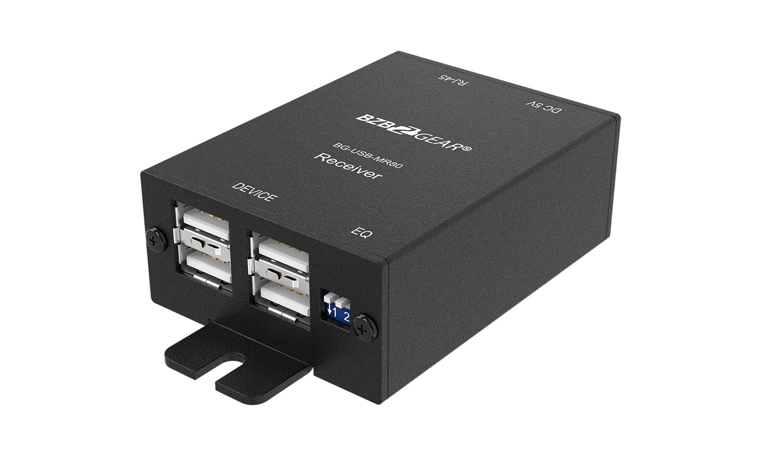 BZBGEAR BG-USB-MR80-b 4-Port USB 2.0 Extender over Single Cat5e/6/7 Cable up to 260FT - Image 2