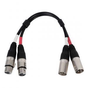 Datavideo CB-41 Dual XLR 3-Pin Male / Female Audio Cable 1.17ft Black
