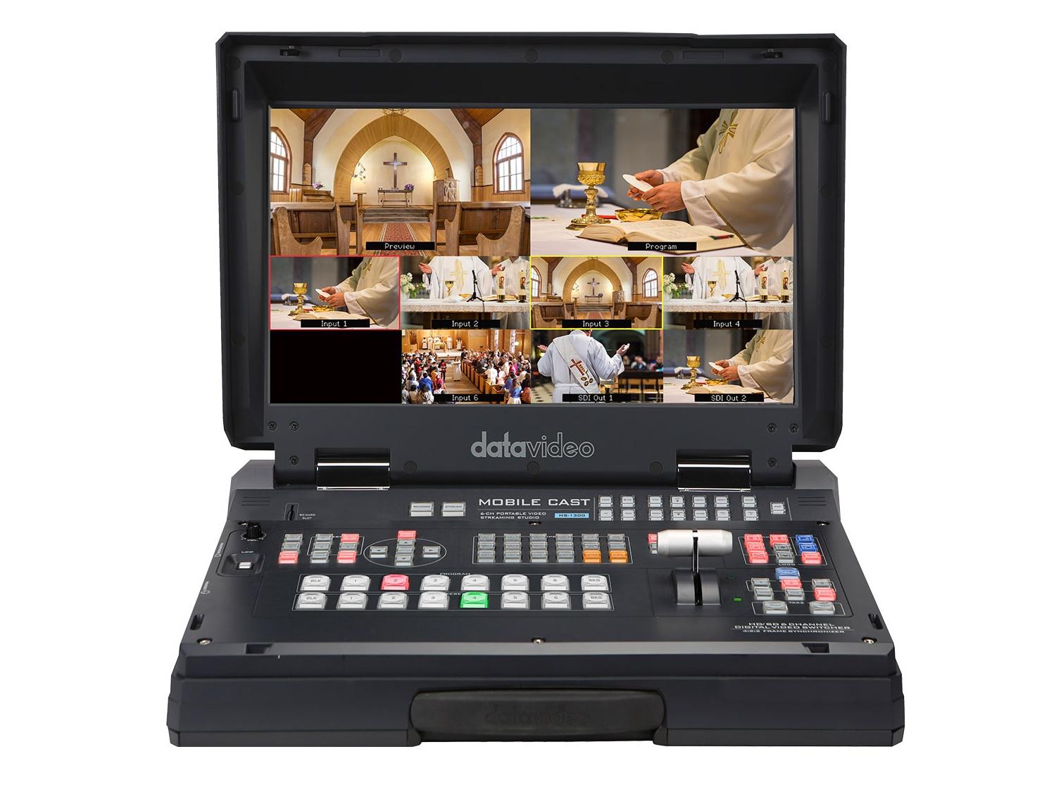 Datavideo HS-1300 6-Channel HD Portable Video Streaming Studio - Image 2