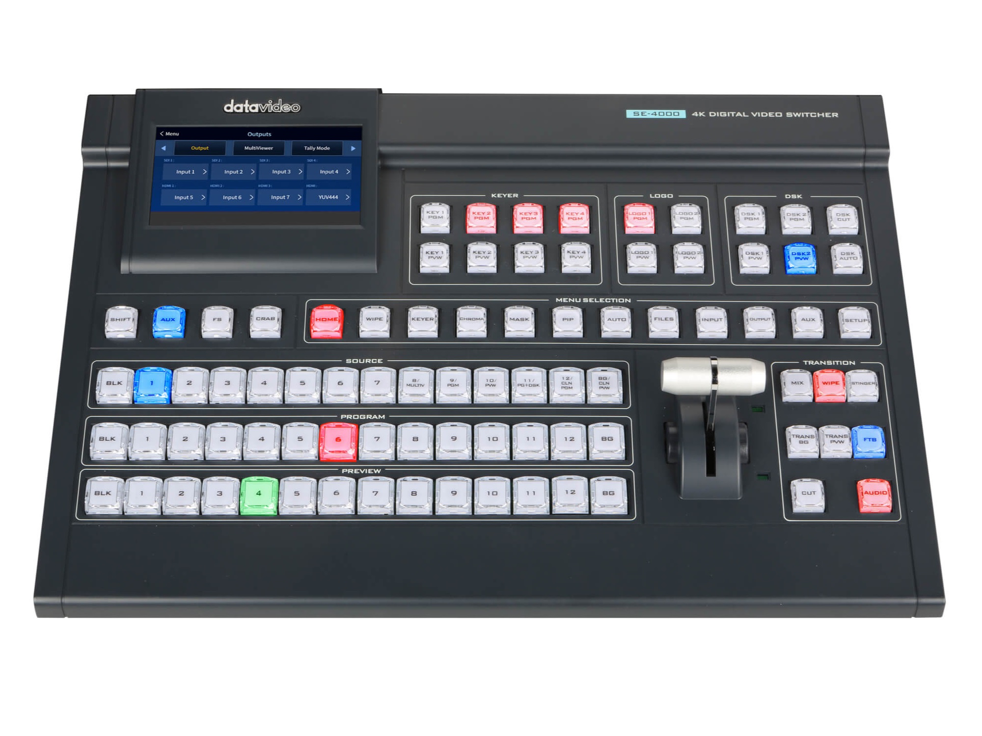Datavideo SE-4000 12 input 4K Video Switcher with 8 HD-SDI and 4 HDMI inputs - Image 4