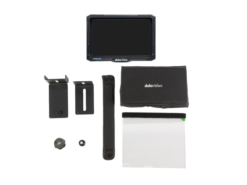 Datavideo TTL-100 KIT 7 inch 4K HDMI on-Camera LCD Monitor/Through the Lens Teleprompter Kit