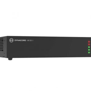 Dynacord U120:1-US 120W Single-Channel Power Amplifier / 4ohm 8ohm 70V 100V / EMG Override / 1U Half-Rack