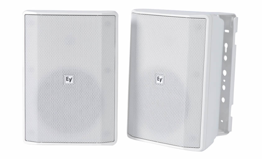 Electro-Voice EVID-S8.2W Quick install Speaker 8' cabinet 8Ohm white. IP54, pair