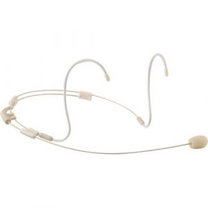 Electro-Voice RE97-2TX-BEIGE Omnidirectional Low-Profile Headworn Microphone / Dual-Ear / TA4F Connector