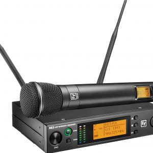 Electro-Voice RE3-ND96-5H UHF Handheld Wireless Vocal Microphone Set 560-596 MHz 10/50 mW 1440 Freq