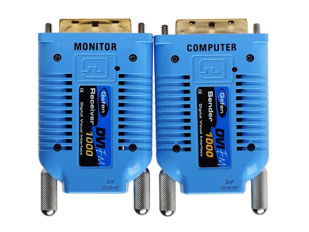 Gefen EXT-DVI-FM1000 Extender (Receiver/Sender) Kit DVI over One Strand of Fiber Cable - Image 3