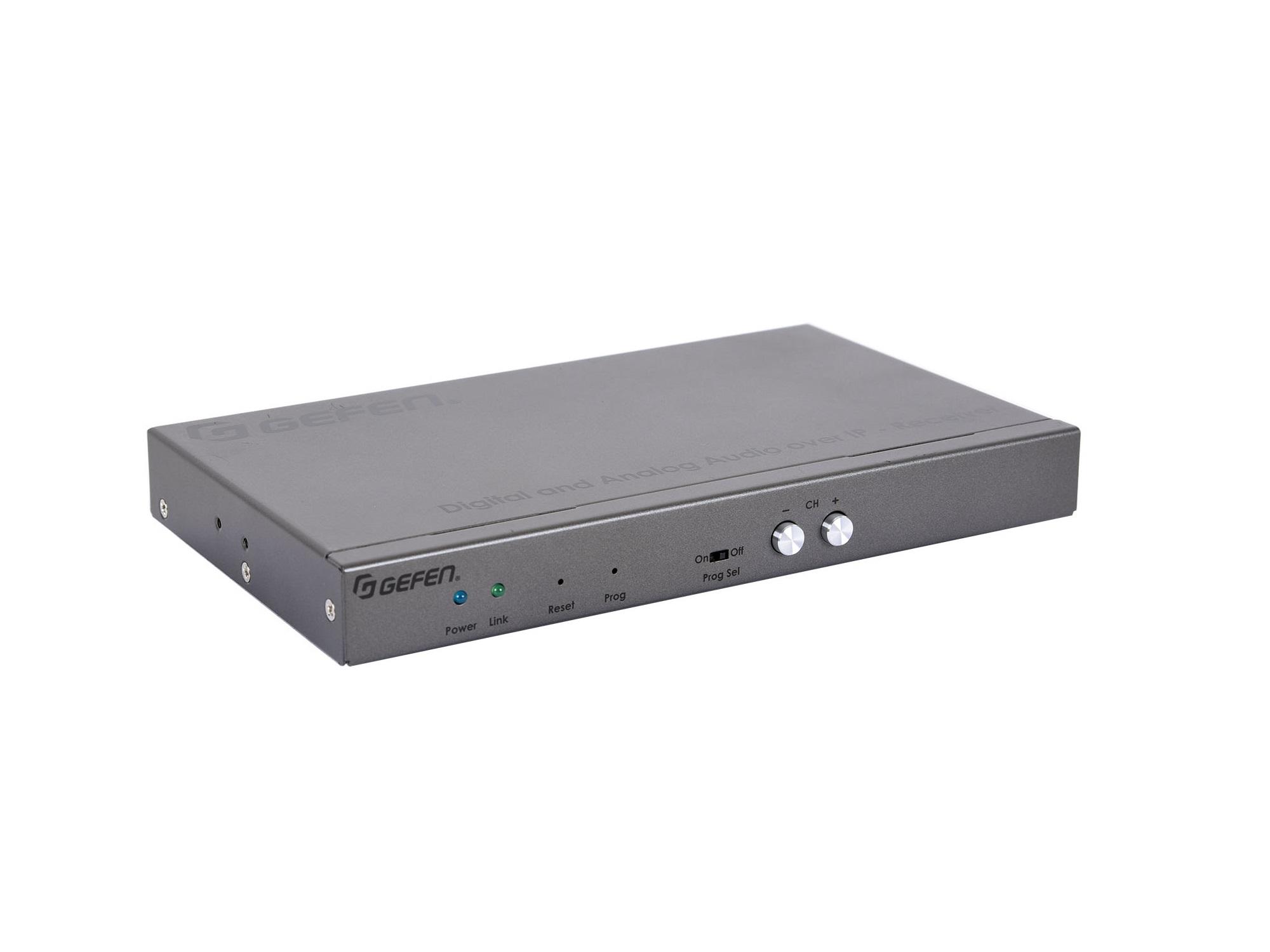 Gefen EXT-ADA-LAN-RX Digital and Analog Audio over IP Extender (Receiver) with RS-232/IR