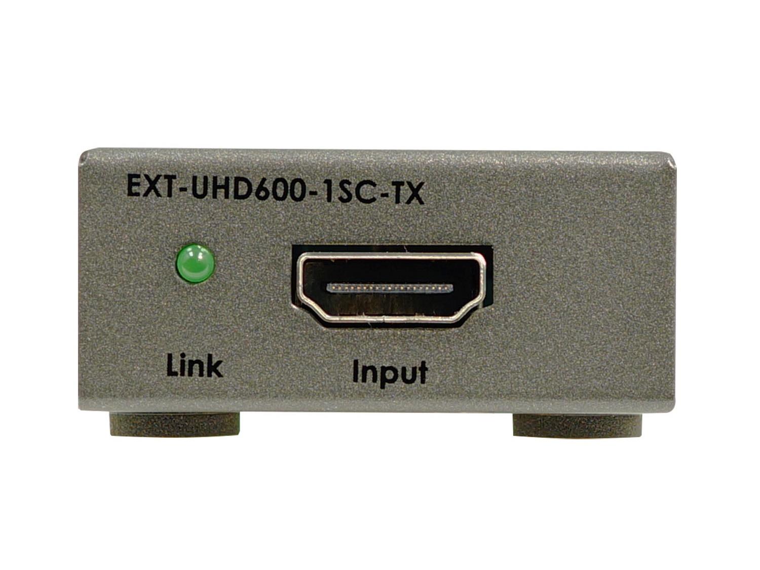 Gefen EXT-UHD600-1SC 4K UHD 600MHz HDMI Extender (Transmitter/Receiver) over 1xFiber-Optic Cable up to 200m - Image 7
