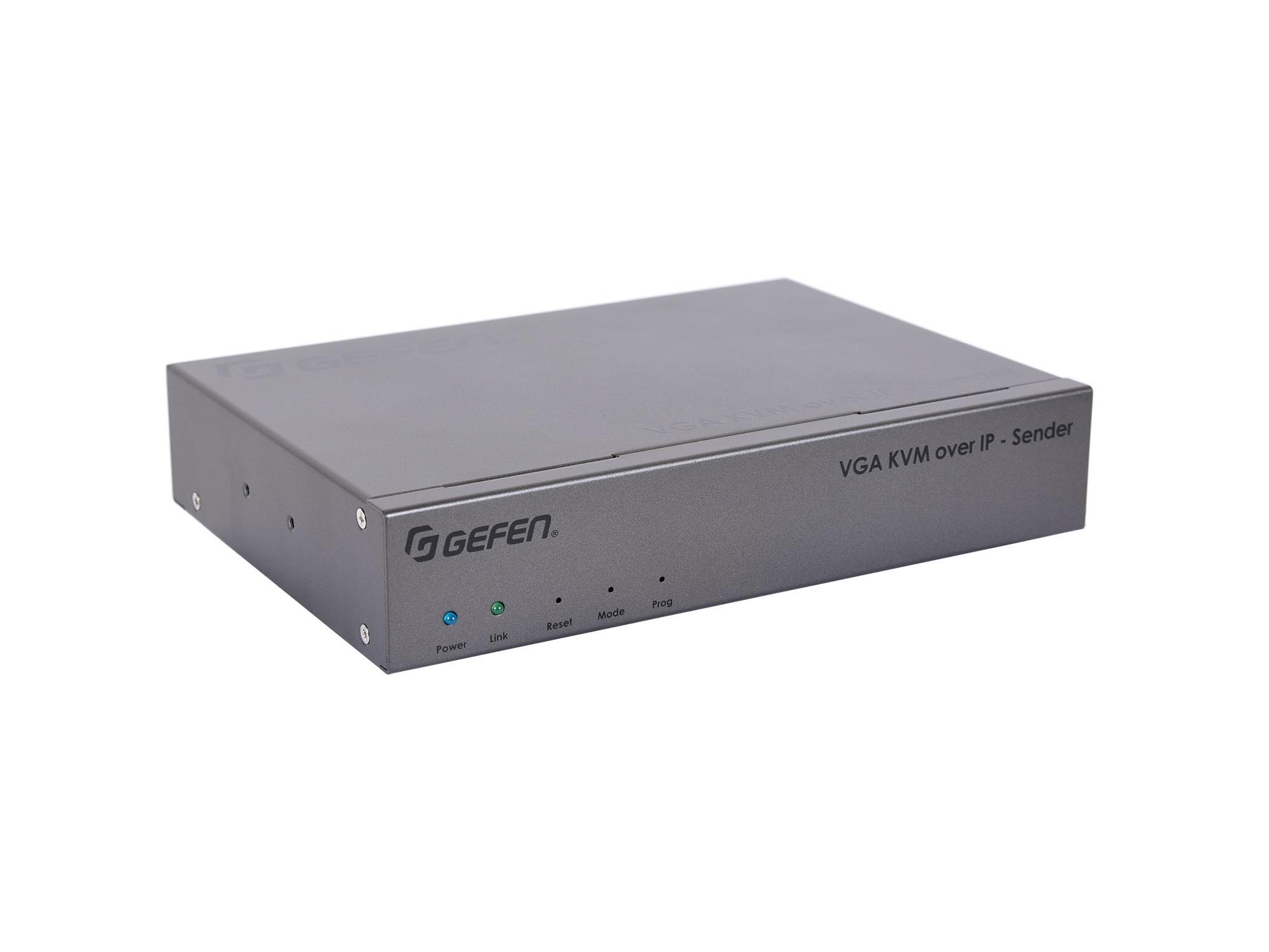 Gefen EXT-VGAKA-LANS-TX VGA KVM over IP Extender (Transmitter) with USB/Audio/RS-232/IR