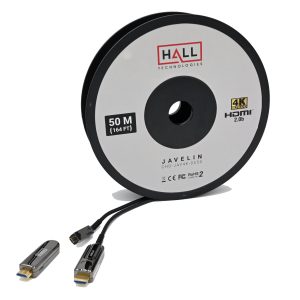 Hall Technologies CHD-JAV4K-DE75 75m/200ft 18 Gbps 4K Javelin Active Plenum HDMI Cable with Detachable Ends