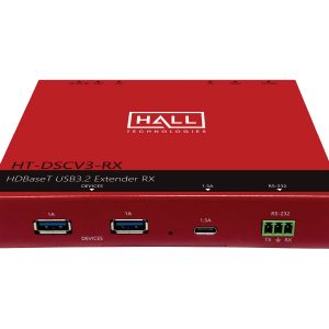 Hall Technologies HT-DSCV3-RX HDBaseT USB 3.2 Extender Receiver / 5 Gbit/s / 90m / RS-232 / POH