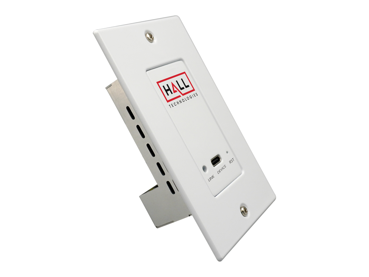 Hall Technologies HT-DSCV3-RX-WP HDBaseT USB 3.2 Extender RX Wall Plate / USB-C 5 Gbit/s / POH / 90m / 90W - Image 2