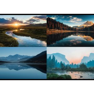 Hall Technologies HT-HV75-Q 75in 4K UHD 3840x2160 60Hz 2x2 Quad-View Display / 4x HDMI / Speakers