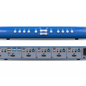 High Sec Labs SX42HU-N 4x2 HDMI Mini-Matrix KVM Switcher USB 3.0 / Dual Display / Analog Mic Speaker / 4K@30Hz