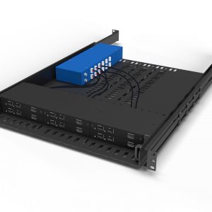High Sec Labs RK-1U6-FI11H-M 1U 6-Slot HDMI KVM Isolator Rack Kit / Redundant PSU Port / 4K30