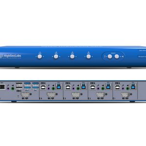 High Sec Labs SK41PHU-N 4-Port DP/HDMI 4K 30Hz KVM switcher USB 3.0 / Audio / Microphone