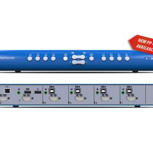 High Sec Labs SX42PH-4 Secure 4x2 Mini-Matrix KVM switch DP1.2 / HDMI2.0 4K60Hz / Dual Display PP4.0