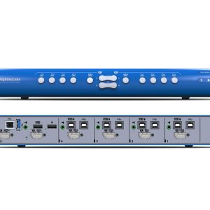 High Sec Labs SX42PHU-4T 4x2 Mini-Matrix KVM switcher DP 1.2 / HDMI 2.0 4K60 Dual-Display USB fUSB PP4.0