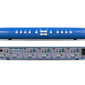 High Sec Labs SX42PHU-N 4x2 DP/HDMI KVM Mini-Matrix switcher USB 3.0 Dual-Display Audio Mic