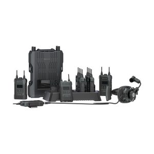 Hollyland HL-Solidcom M1 Pro-8B Full-Duplex 1.9 GHz Wireless Intercom System / 8 Beltpacks / Single-Ear LEMO Headsets