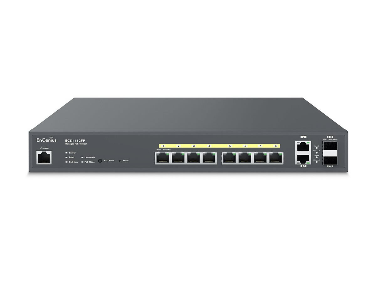ICRealtime ECS1528FP Cloud Managed 24-Port Gigabit PoE+ Switcher 410W / 4x10Gb SFP+ Uplink / Layer 2+