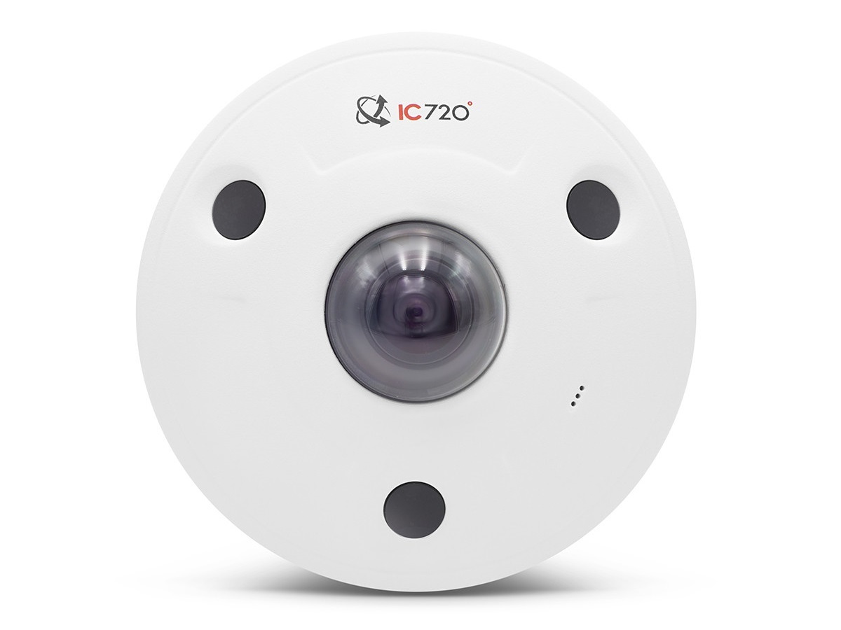 ICRealtime IPEL-F12F-IRW2 12MP IP Indoor/Outdoor 360 Spherical Dome Camera/1.85mm Fisheye Lens/33ft IR/Built in Microphone/POE AI (White) - Image 2