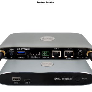 Key Digital KD-BYOD4K 4K HDMI/USB 3.0 Wireless BYOD Presentation Gateway with POE
