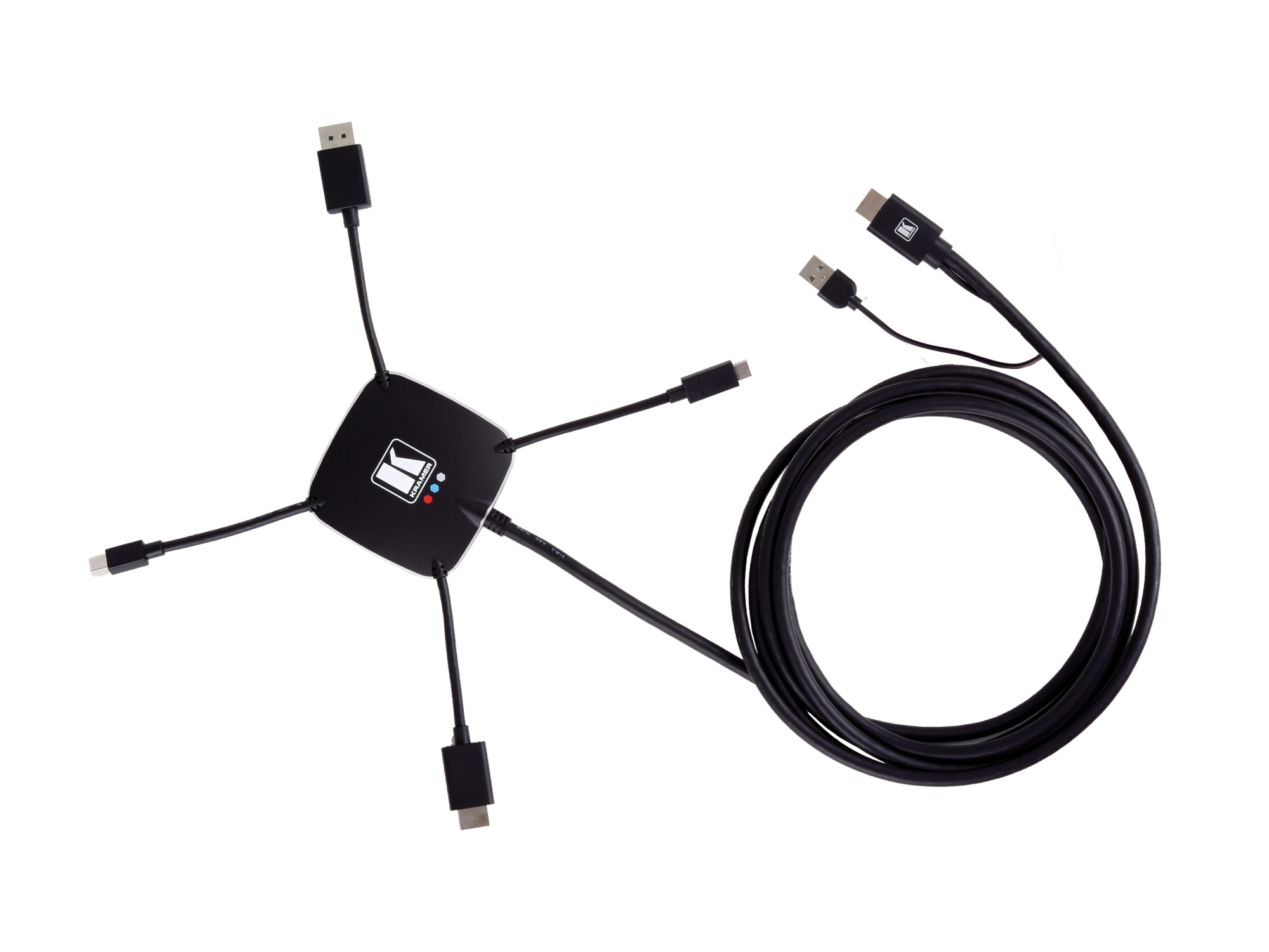 Kramer K-SPIDER Active Multi-Format Input (M) to HDMI Output (M) Adapter Cable