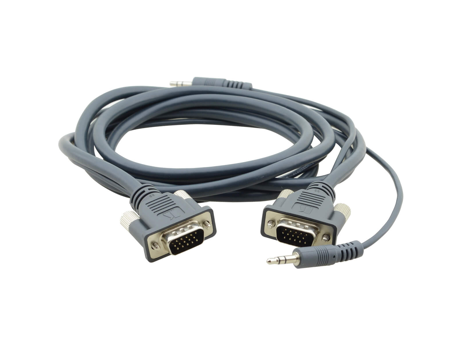Kramer C-MGMA/MGMA-25 15-Pin (M) to 15-Pin (M) + 3.5mm Micro VGA Cable - 25ft