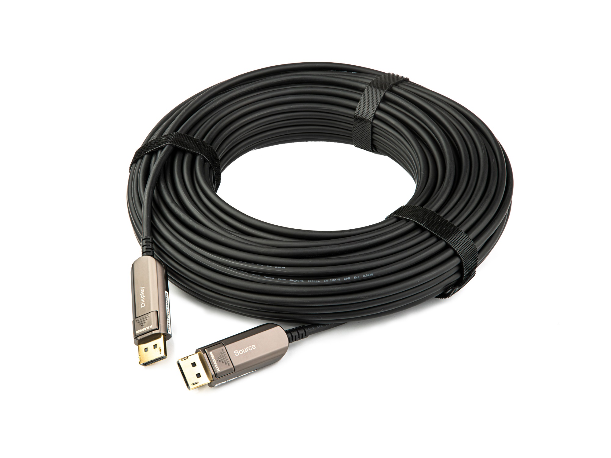 Kramer CLS-AOCDP/UF-50 15.2m (50ft) Active Optical DisplayPort Cable