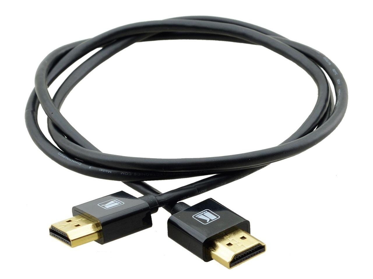 Kramer C-HM/HM/PICO/BK-2 Ultra-Slim High-Speed HDMI Cable w Ethernet/2ft/Black
