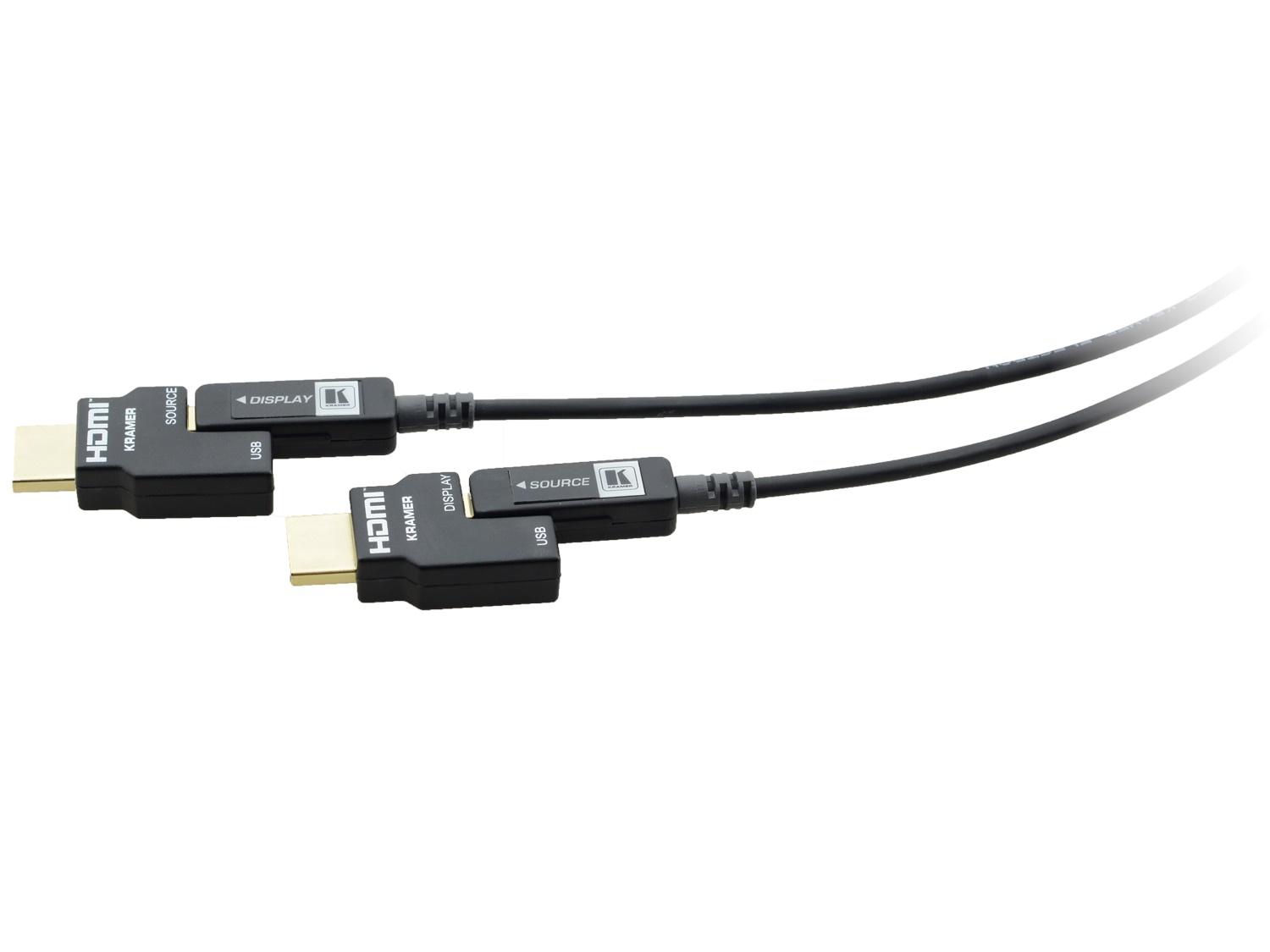 Kramer CP-AOCH/60-230 230ft/70m Active Optical 4K Pluggable HDMI Cable/Plenum Rated
