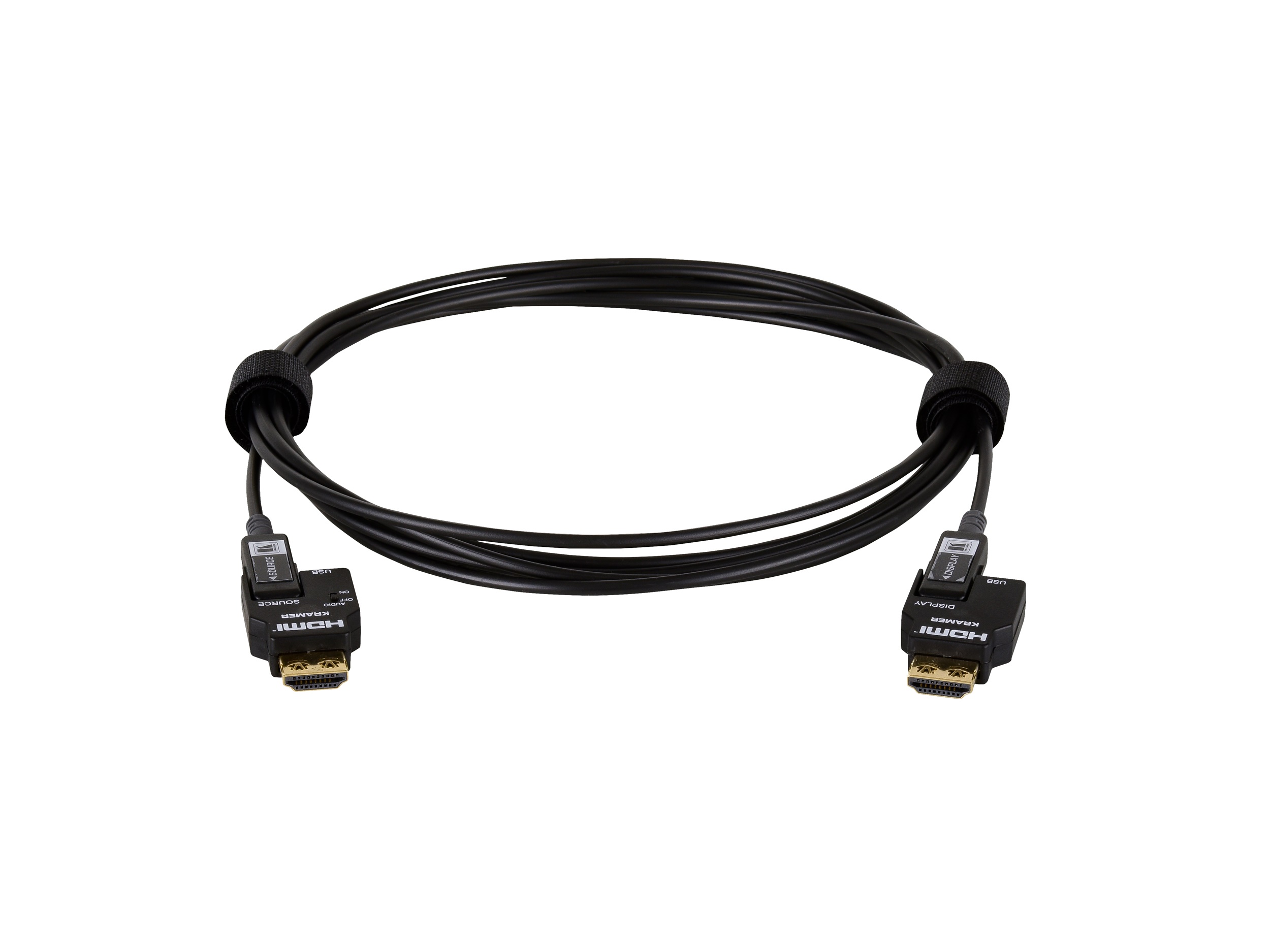 Kramer CRS-FIBERH-S1-66 20m/66ft 4K/60Hz (4x2x0) Secured Unidirectional 4K Pluggable HDMI Cable over Pure Fiber Cable