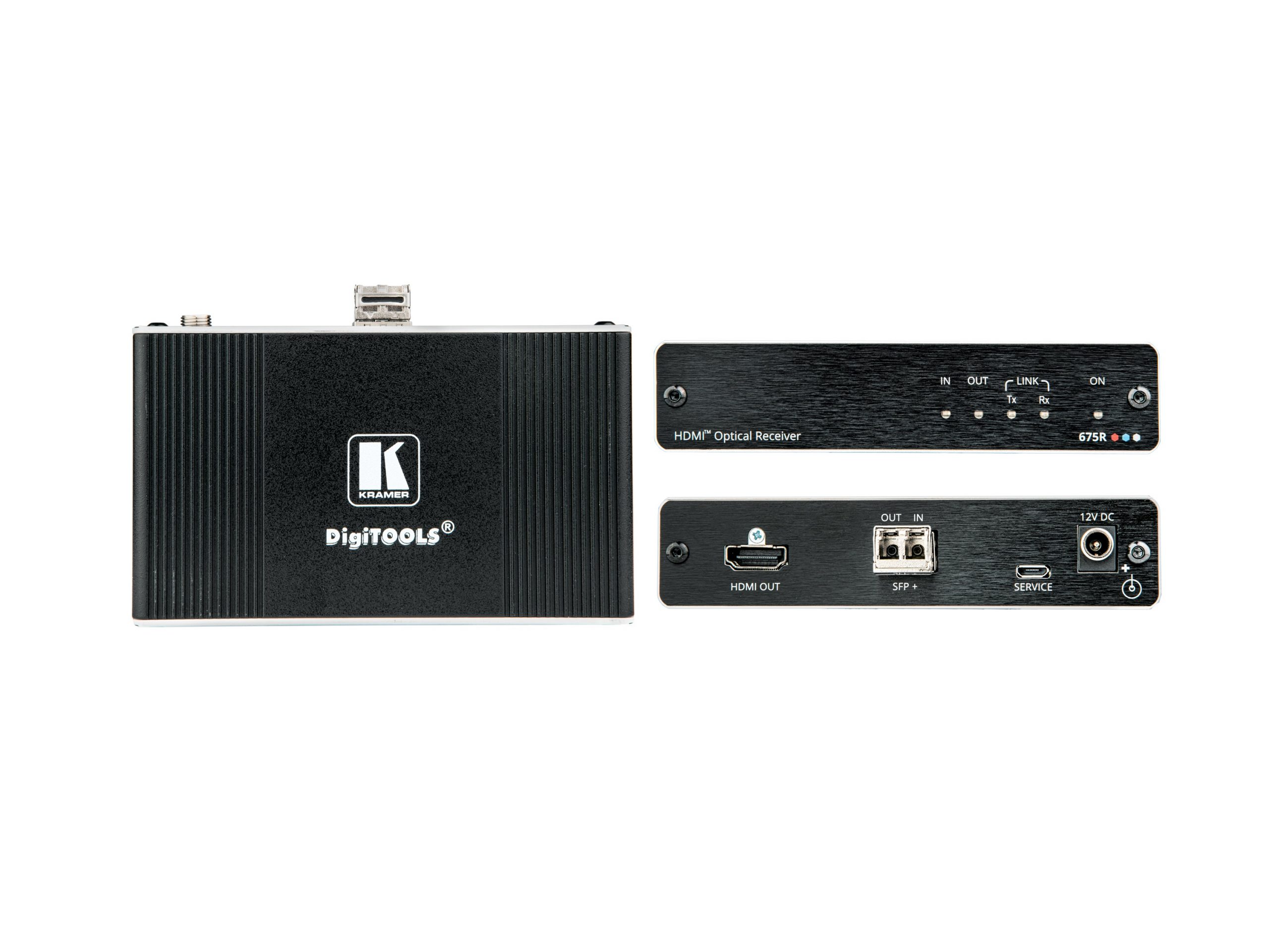 Kramer 675R/T 4K60 4x4x4 HDMI Extender Kit over Ultra-Reach MM/SM Fiber Optic - Image 2