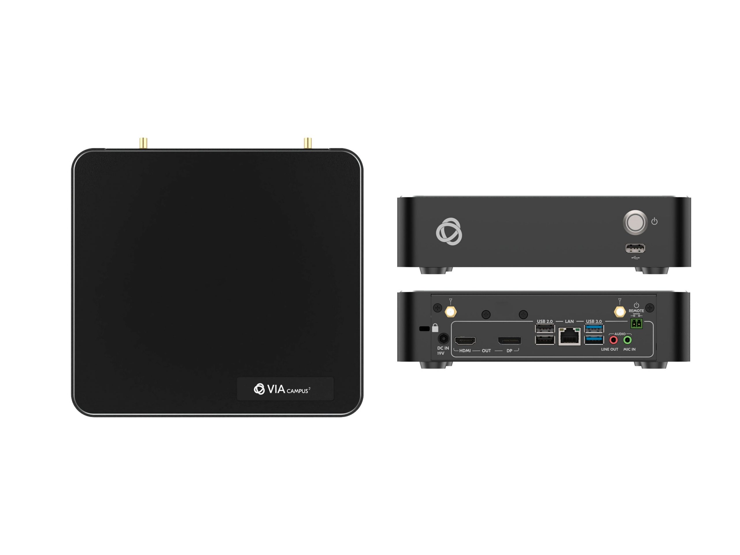 Kramer VIA CAMPUS2 4K@30 Wireless Presentation / Collaboration Device / AirPlay / Miracast / 6-Screen